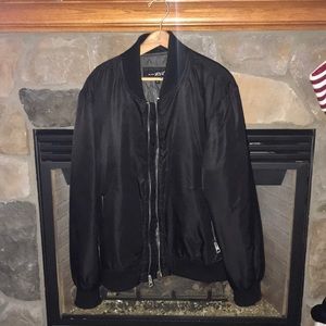 Black Rivet bomber jacket